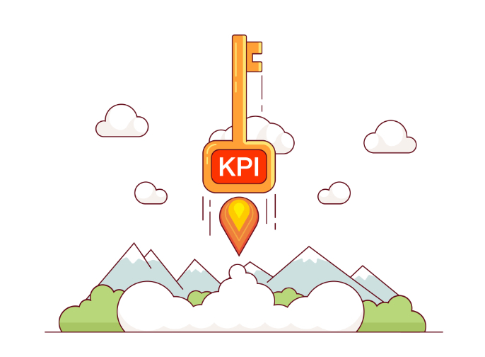 KPI growth concept